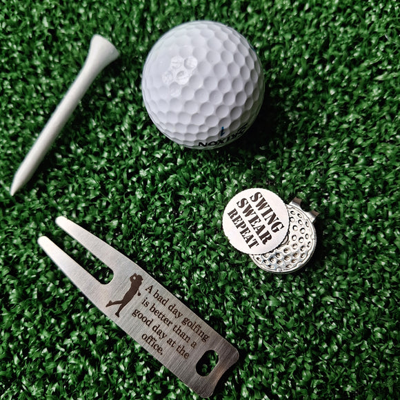 Divot Tool and Ball Marker - Golf Gifts