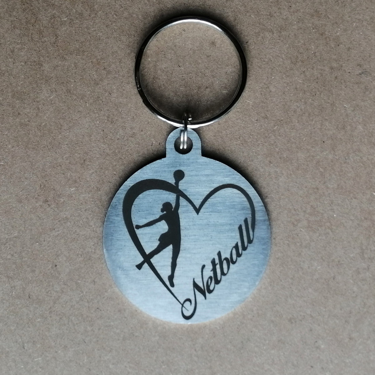Netball Round Keyring – SA Medal Hangers