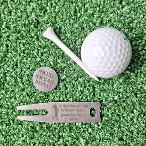 Divot Tool and Ball Marker - Golf Gifts