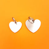 Engraved Pet ID Tag - Heart Shaped