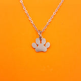 Paw Print Pendant on chain | Stainless Steel Jewellery