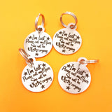 I'm Lost Pet ID Tag - Round