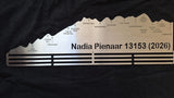 Comrades Marathon Medal Display Hanger, with engraved points.  Personalised with a quote