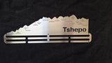 Comrades Marathon Medal Display Hanger, with engraved points.  Personalised with a quote