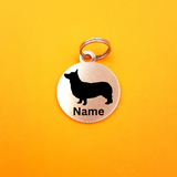 Dog Breed Pet ID Tag - Round