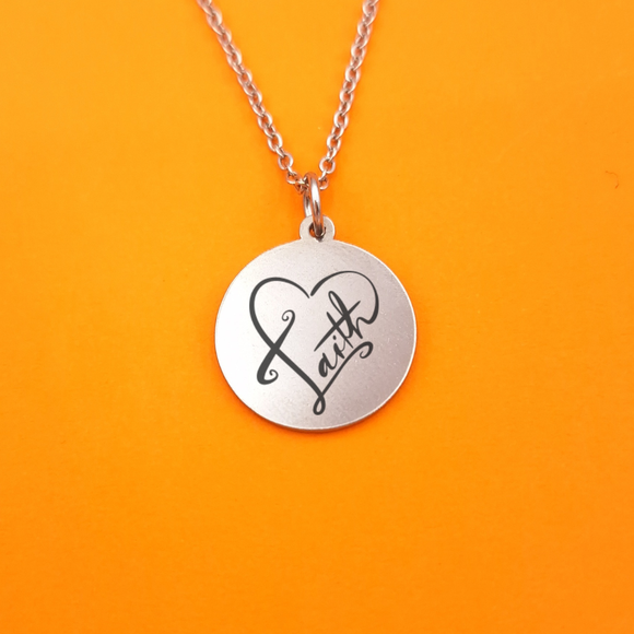 Faith - Round Pendant