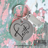 Faith – Personalized Stainless Steel Inspirational Keyring
