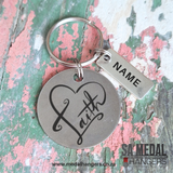 Faith – Personalized Stainless Steel Inspirational Keyring