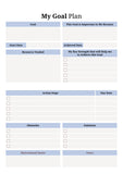 2026 Printable Goal Planner – Digital Download