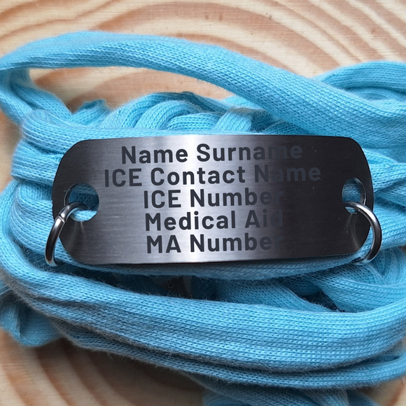 ICE - ID Emergency Contact Wrist Wrap