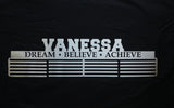 Name - Dream Believe Achieve Personalised Medal Hanger