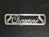 Personalised Stable Door | Horse Name Signs | Stainless Steel