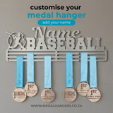 Personalised Medal Hanger | Add your name | Baseball