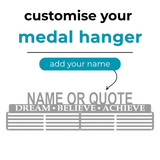Personalised Medal Hanger | Add your name | Dream Believe Achieve