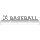 SA Medal Hangers Baseball Medal Dispaly with a player and wording Stainless Steel