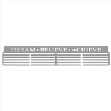 Name - Dream Believe Achieve Personalised Medal Hanger