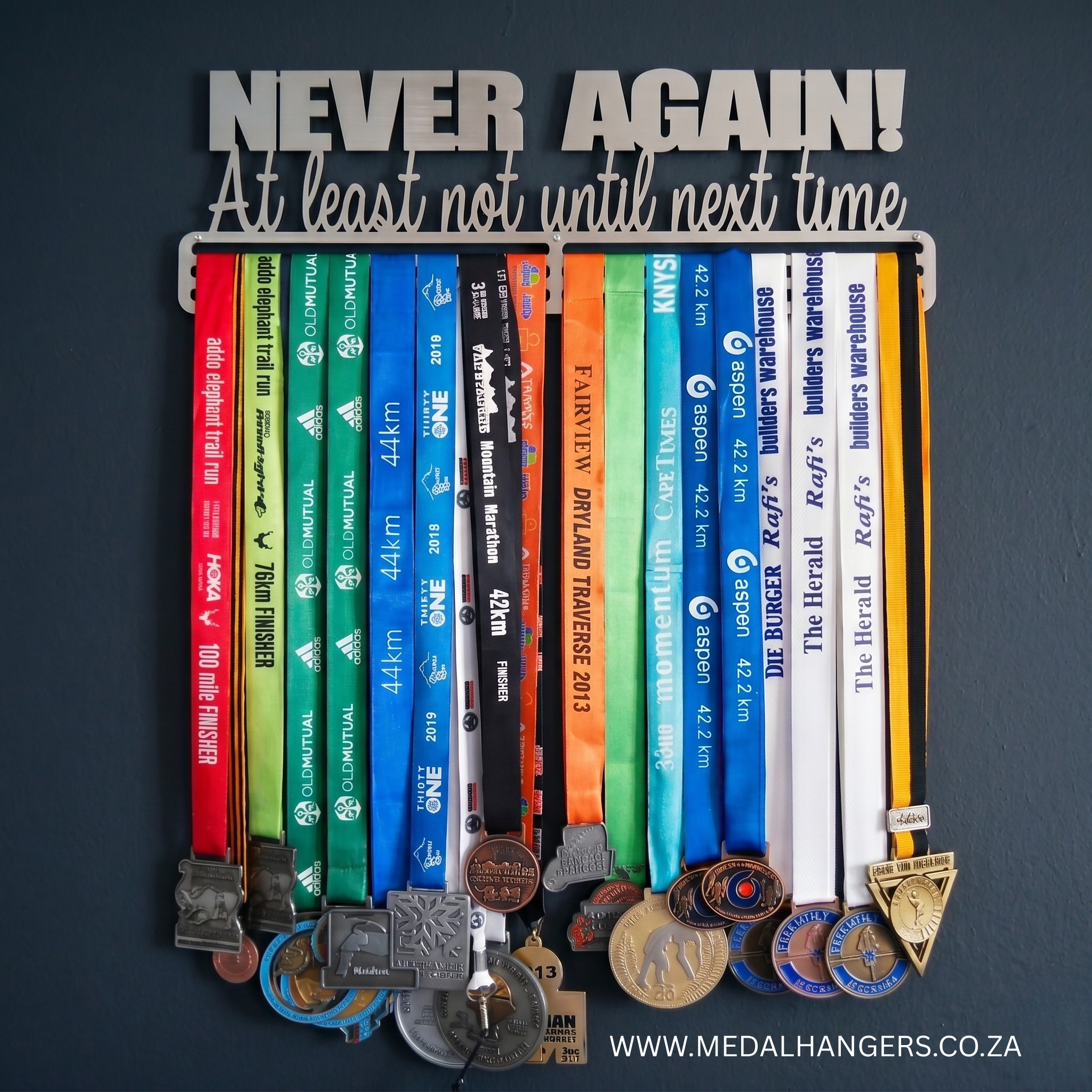 Never Again - At least not until next time | Medal Display Hanger – SA ...