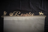 Personalised Rosette Hanger - Single Row of Writing