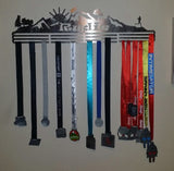 Personalised Medal Hanger - Mountains, City Scenes or Word Cut-outs