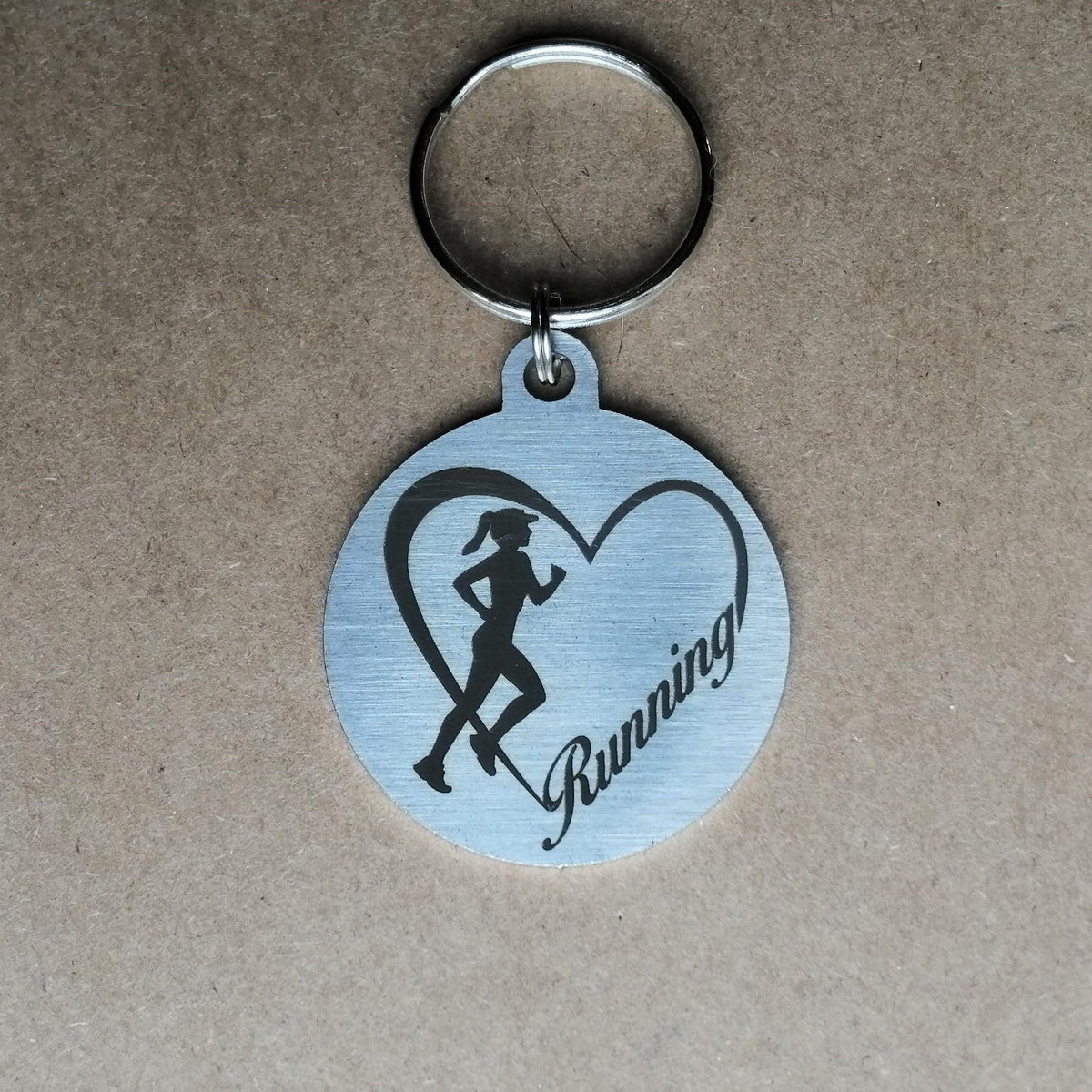 Running - Round Keyring – SA Medal Hangers