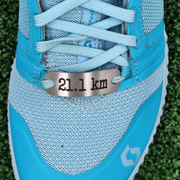 21.1 km - Distance Shoe Tag