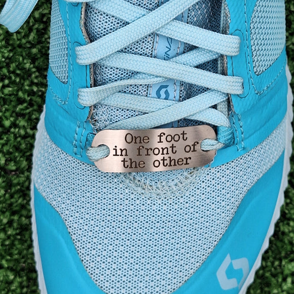One foot in front of the other - Shoe Tag