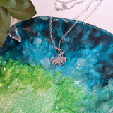Horse Jumping Necklace | Stainless Steel Pendant on Chain