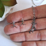 Running Girl Necklace & Stud Earrings Gift Set | Runner Gift