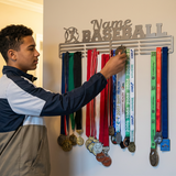 SA Medal Hangers Baseball Personalised Medal Hanger Stainless Steel Medal Hanger Custom Made