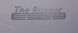 Personalised Medal Display Hanger, stainless steel, The Runner, Running Medals