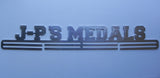 Personalised Medal Display Hanger, stainless steel, Name JP's Medals. 
