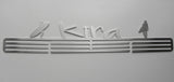 Personalised Medal Display Hanger, stainless steel, Name Kira with surfer girls on either side