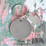 Life is tough but so are you  – Personalized Stainless Steel Inspirational Keyring