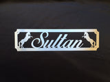 Personalised Stable Door | Horse Name Signs | Stainless Steel