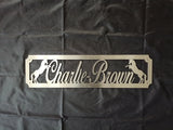 Personalised Stable Door | Horse Name Signs | Stainless Steel