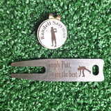 Personalised Divot Tool and Ball Marker - Golf Gifts