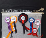 Personalised Rosette Hanger - Single Row of Writing