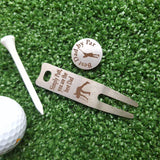 Personalised Divot Tool and Ball Marker - Golf Gifts