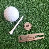 Personalised Divot Tool and Ball Marker - Golf Gifts