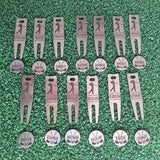 Personalised Divot Tool and Ball Marker - Golf Gifts