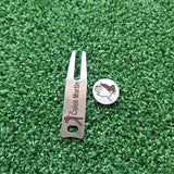 Personalised Divot Tool and Ball Marker - Golf Gifts