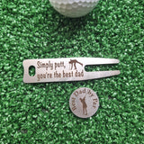 Personalised Divot Tool and Ball Marker - Golf Gifts