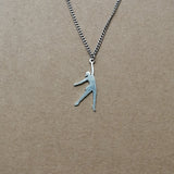 Netball Player Stainless Steel Pendant on Chain