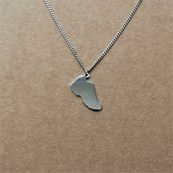 Running Shoe Stainless Steel Pendant on Chain
