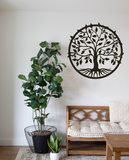 Tree of Life Metal Wall art in black
