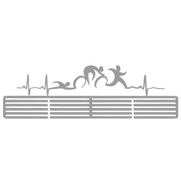 Triathlon Heartbeat - Medal Hanger